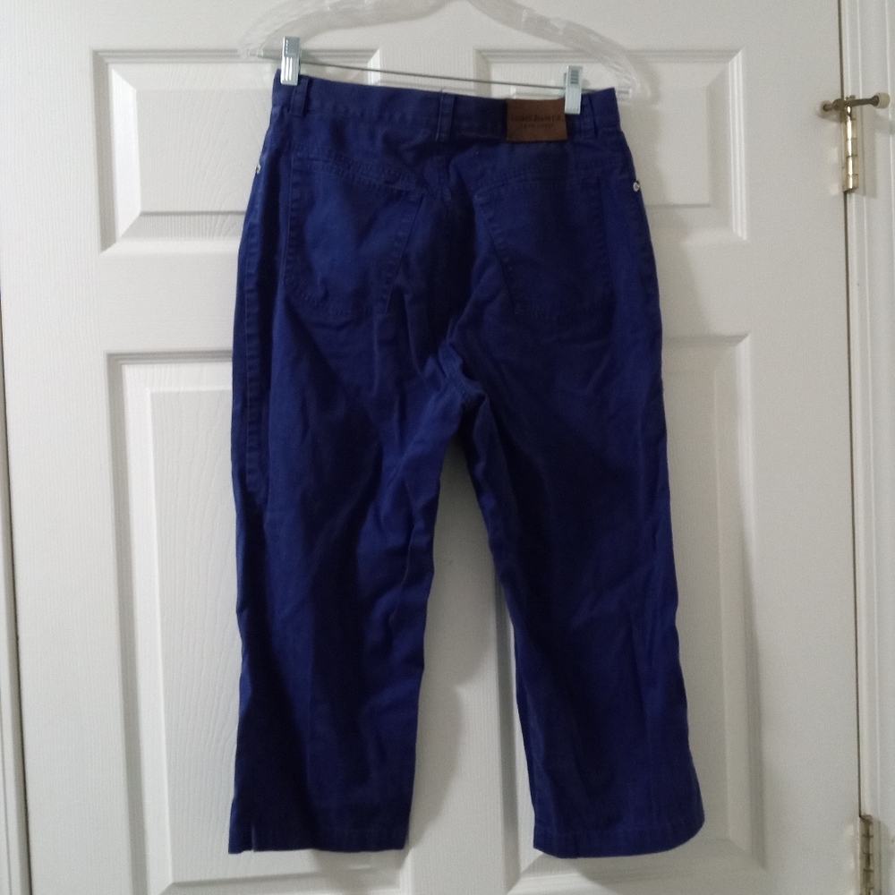 Lauren Jean Company- Ralph Lauren Jewel Blue Cropped Jeans- Size: 8